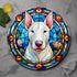 English Bull Terrier Glass Suncatcher Worktop Saver